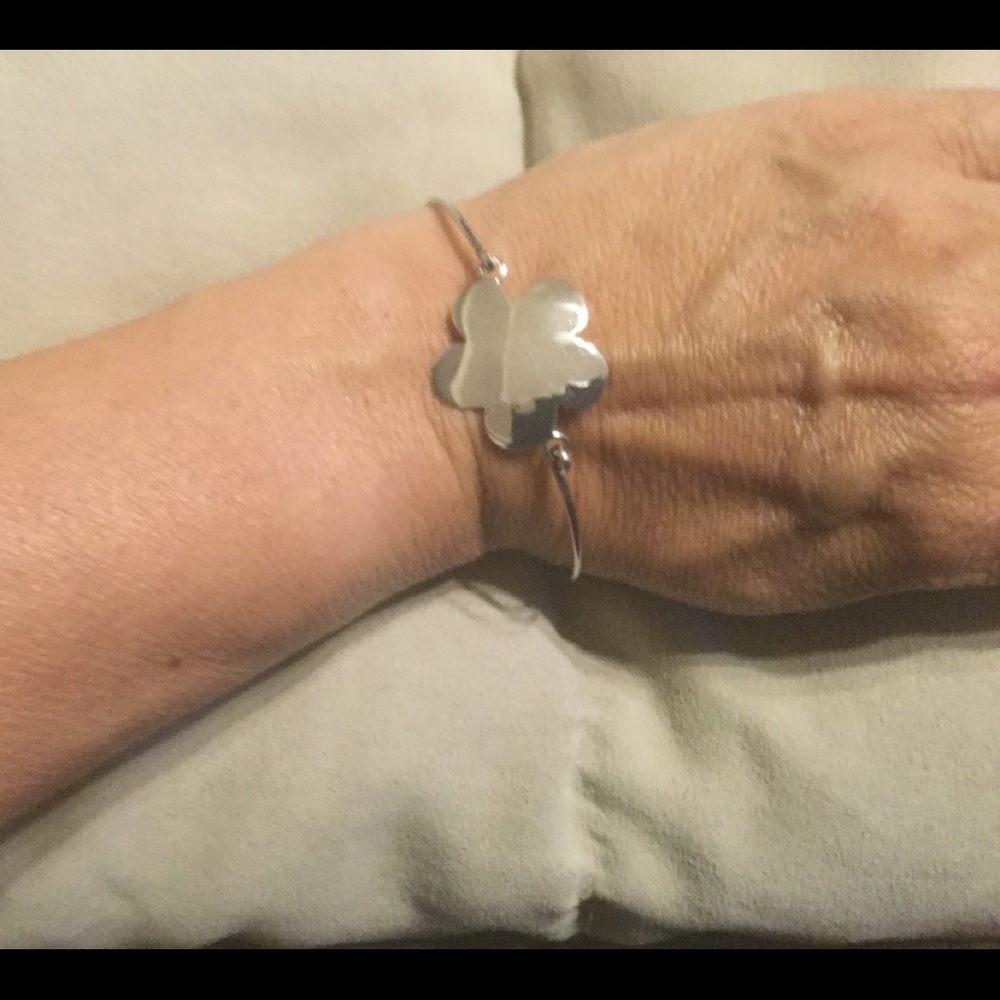 Sterling Silver Flower Bracelet